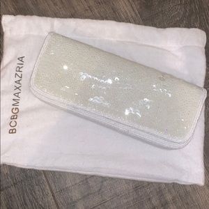 BCBG clutch in sequin